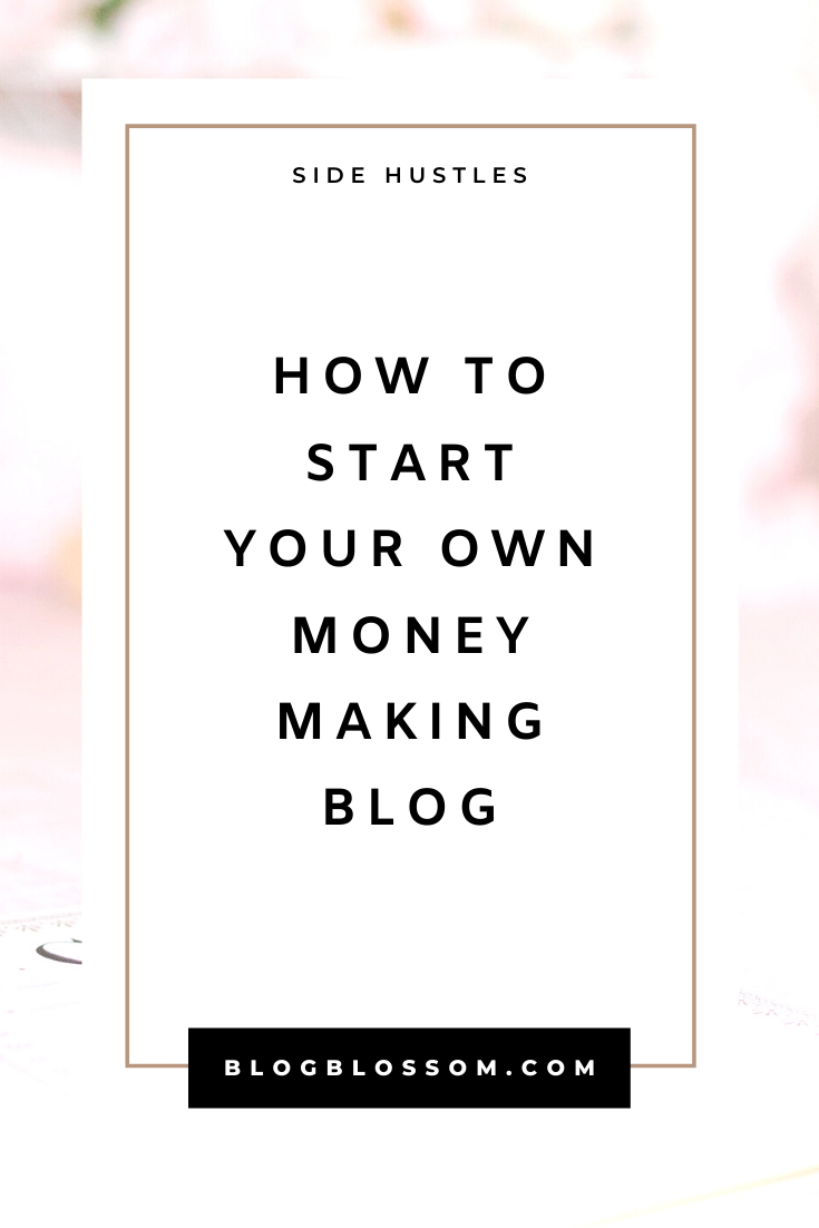Looking to start a profitable side hustle and make extra money online this year? Follow my easy guide on how to start your own blog in minutes. Bluehost has affordable and reliable self-hosted plans that are perfect for beginners! | affiliate marketing | passive income streams | entrepreneur | make money online | web hosting | blogging tips | blog tips | wordpress | start a blog | side hustles