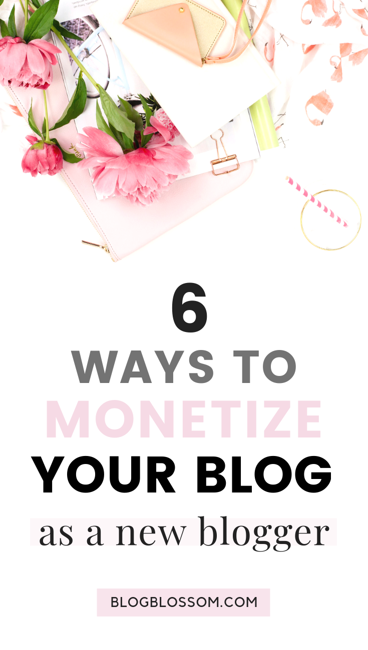 Want to make passive money? In this post, I outline 6 revenue streams to make money blogging online so you can diversify your income and successfully build your online business. | ad revenue | monetize your blog | affiliate marketing | passive income streams | entrepreneur | solopreneur | make money online | digital nomad | digital products | freelance writing | social media | blogging tips | start a blog | side hustles