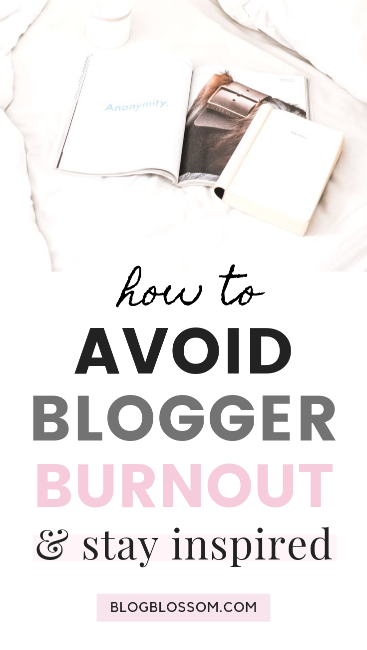 Do you feel emotionally and physically burnt out as a content creator? It's easy to feel drained and left feeling uninspired & unmotivated if you're frequently pumping out fresh content. Here are 8 tips to avoid blogger burnout & stay inspired and motivated. | health | wellness | wellbeing | creative slump | creative rut | creative block | motivated | vision board #bloggingtips #blogging #selfcare #burnout #inspiration #health #wellness #creativity #creative #motivation #mentalhealth