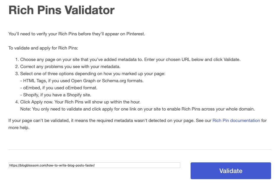 rich pins validator