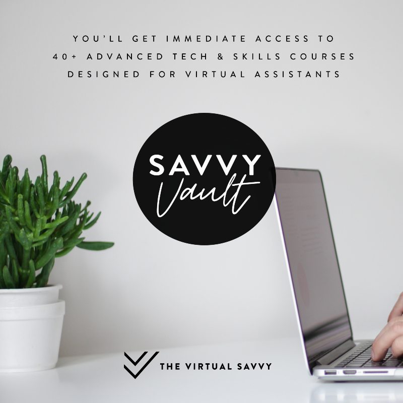 the savvyvault tech and skills courses
