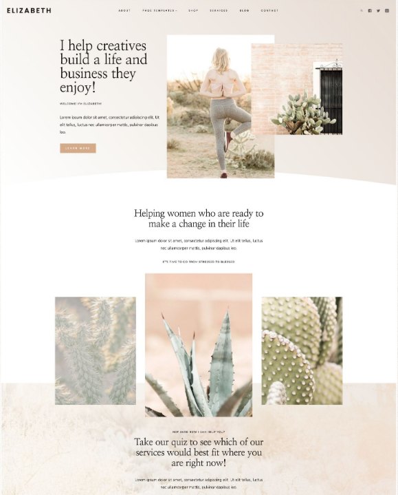 elizabeth kadence wordpress theme