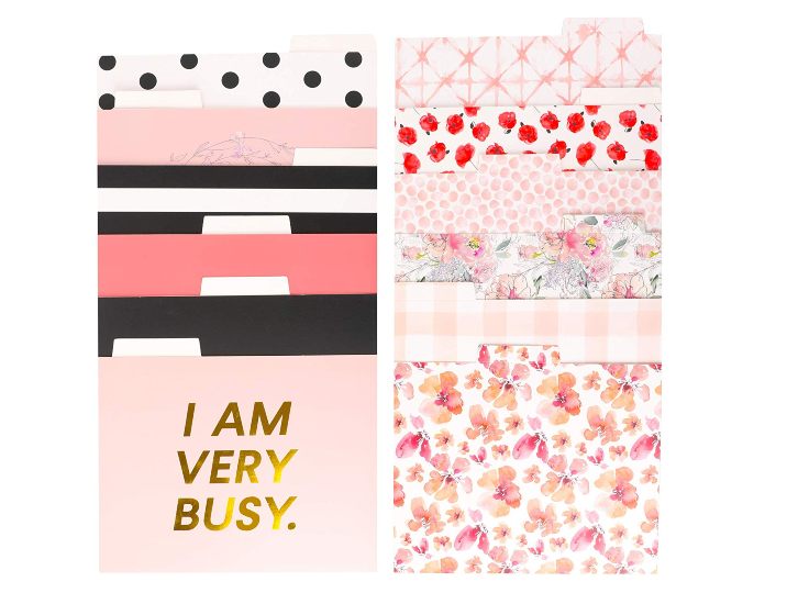 girl boss file folders