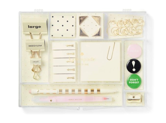 kate spade office supplies tackle box