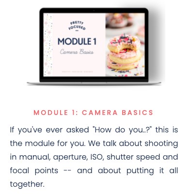 pretty focused course - module 1