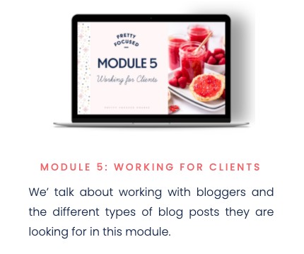 pretty focused course - module 5