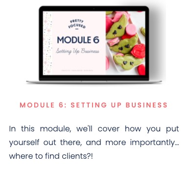 pretty focused course - module 6