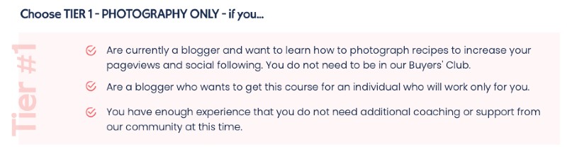 pretty focused course - tier 1