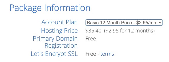 bluehost 12 month basic plan